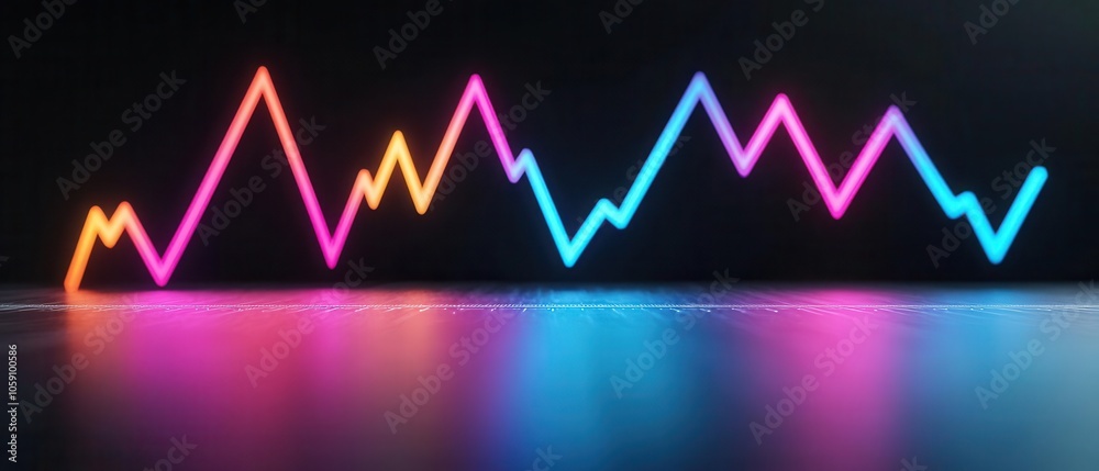 Striking line chart showing development progress over time, dramatic lighting and vibrant colors, progress visualization, business growth tracking Striking line chart showing development progress over time, dramatic lighting and vibrant colors, progress visualization, business growth tracking