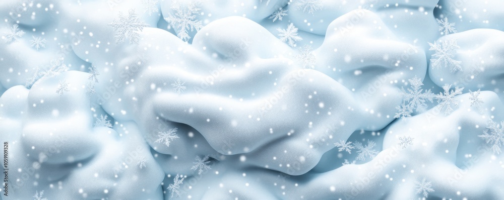 Winter Wonderland Close-up of Snowflakes Drifting in Thick Snowfall, Forming Deep Drifts Along the Ground, A Breathtaking View of Nature's Beauty Winter Wonderland Close-up of Snowflakes Drifting in Thick Snowfall, Forming Deep Drifts Along the Ground, A Breathtaking View of Nature's Beauty
