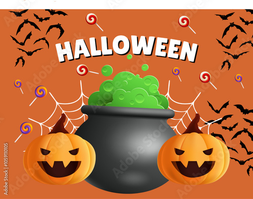 Whimsical Happy Halloween Wallpaper