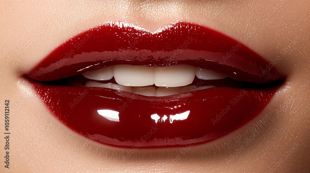 Obraz premium close up lips