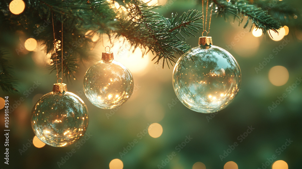 christmas transparent glass balls on green wallpaper
christmas transparent glass balls on green wallpaper