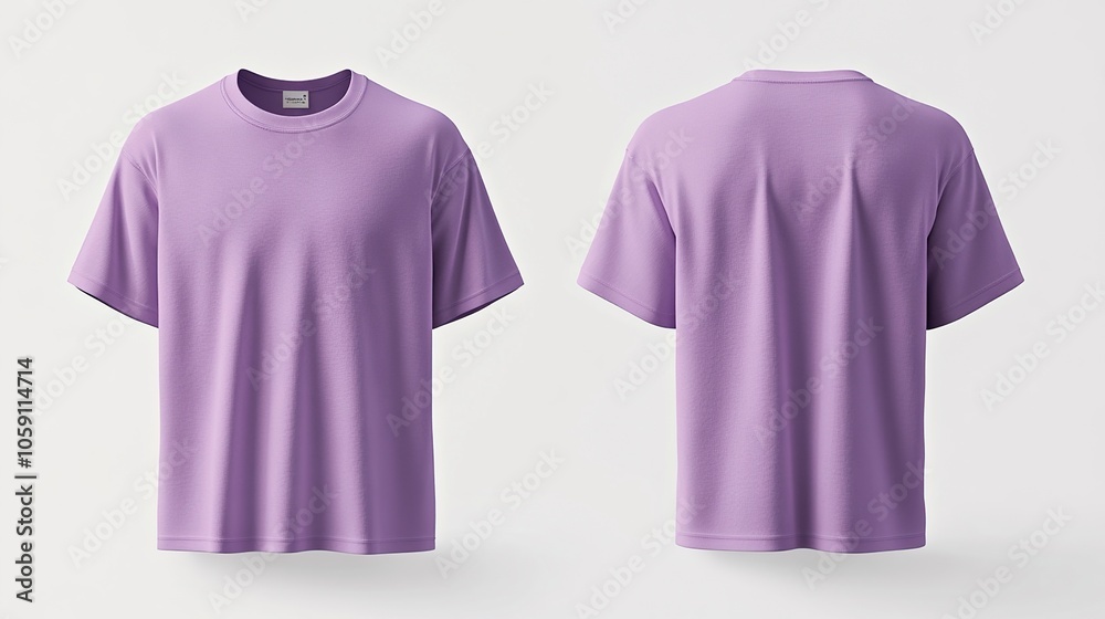 Purple T-shirt Mockup Purple T-shirt Mockup