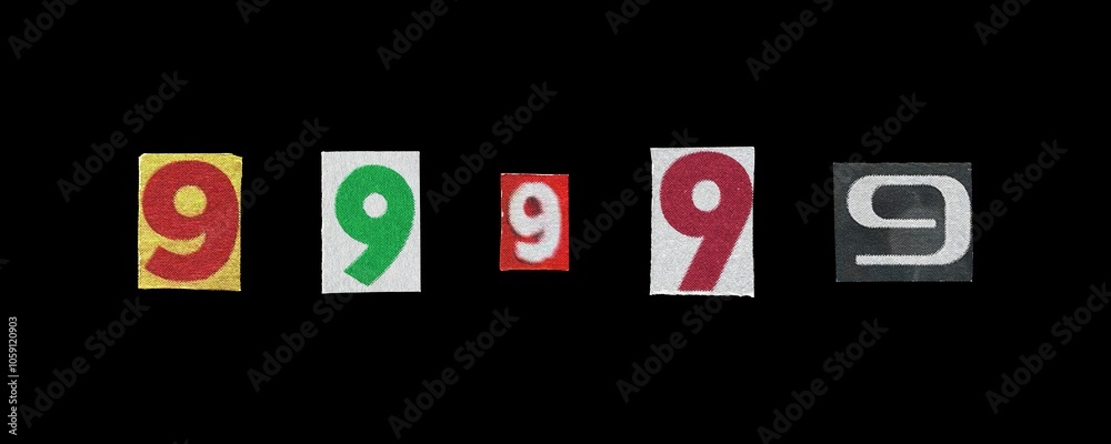 Set of cut-out ransom number Set of cut-out ransom number