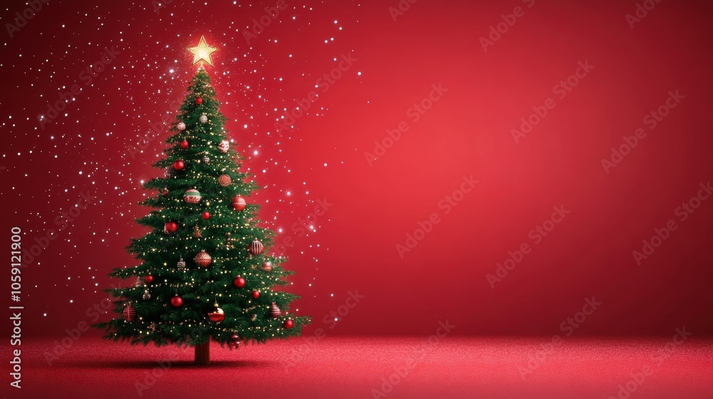 Christmas tree greeting card with text copy space
Christmas tree greeting card with text copy space