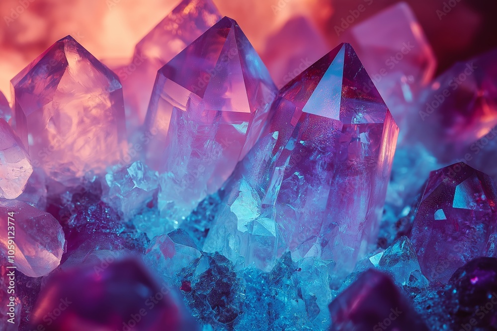 Crystals sparkle in the light. Mineral formations. Crystals sparkle in the light. Mineral formations.