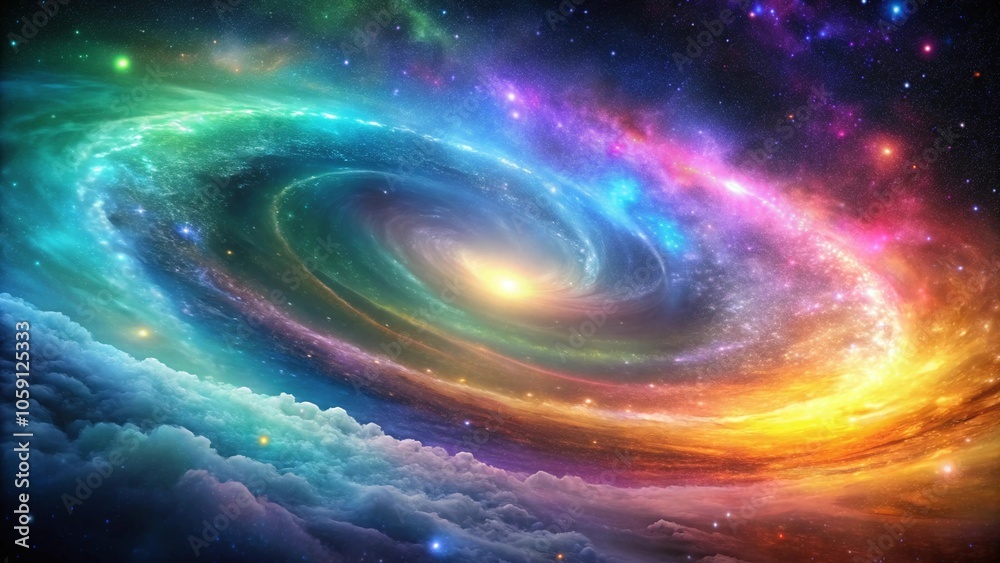 Stunning Image of a Colorful Galaxy with an Exploding Nebula Showcasing Cosmic Beauty and the Vastness of Space Stunning Image of a Colorful Galaxy with an Exploding Nebula Showcasing Cosmic Beauty and the Vastness of Space