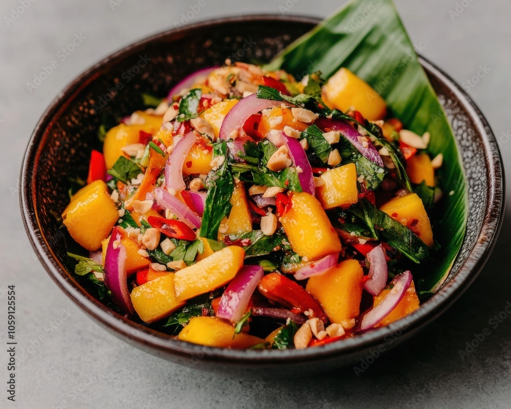 Thai Mango Salad with Chili and Onion Thai Mango Salad with Chili and Onion