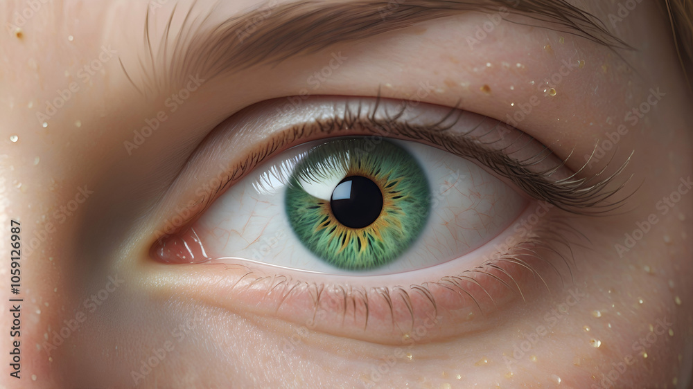 Fototapeta premium close up of a female eye