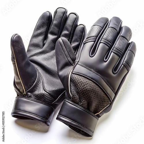 Close-up of cricket batting gloves