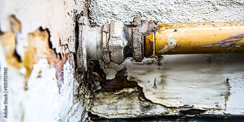 Leaking Pipe Causing Water Damage – Urgent Plumbing Repair Needed to Prevent Further Damage