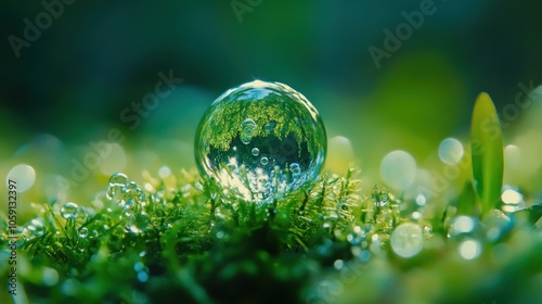 Dewdrop on Moss