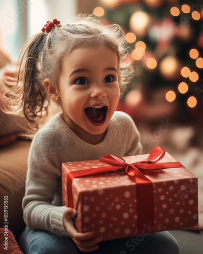 A young child with a look o...