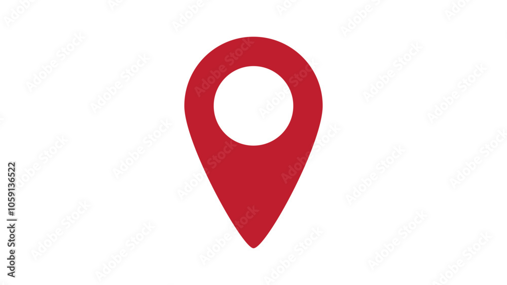 red map pointer red map pointer