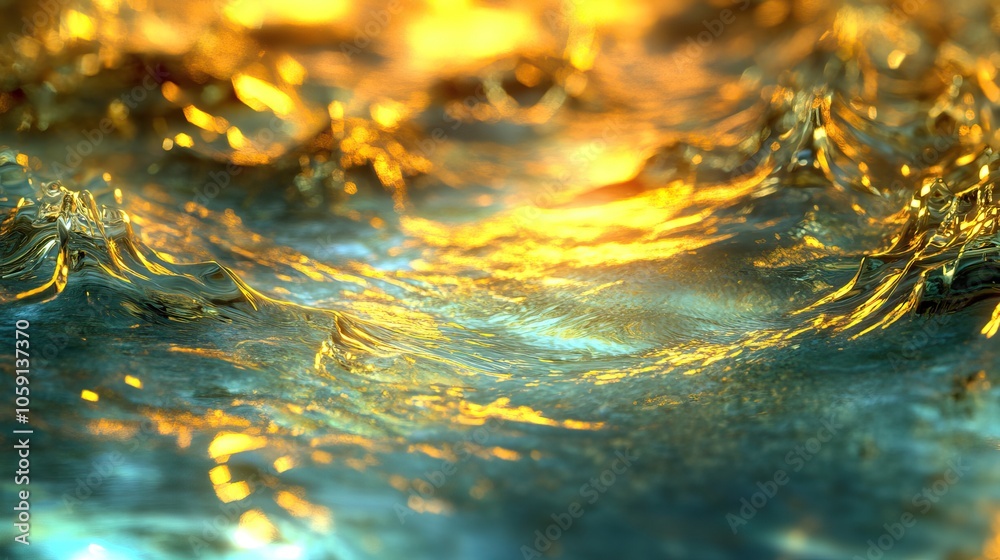 Caustics at the bottom of the sea render, underwater, ocean floor, sunlight, refraction, marine life, abstract, depths. Caustics at the bottom of the sea render, underwater, ocean floor, sunlight, refraction, marine life, abstract, depths.