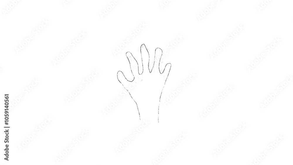doodle hand on white background video doodle hand on white background video