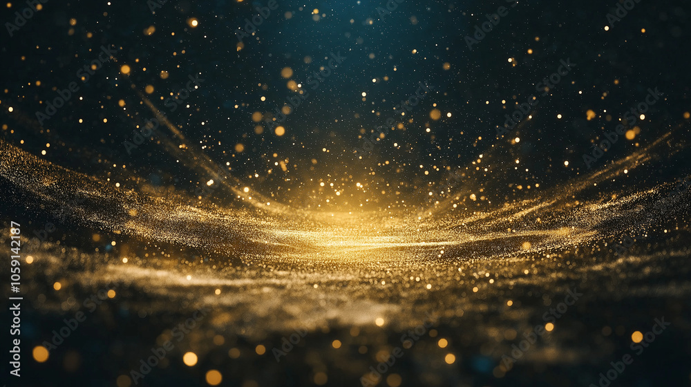 Obraz premium manifesting wealth abundance, divine manifestation energy universe, green gold dark luxury tones, money wealth beautiful.