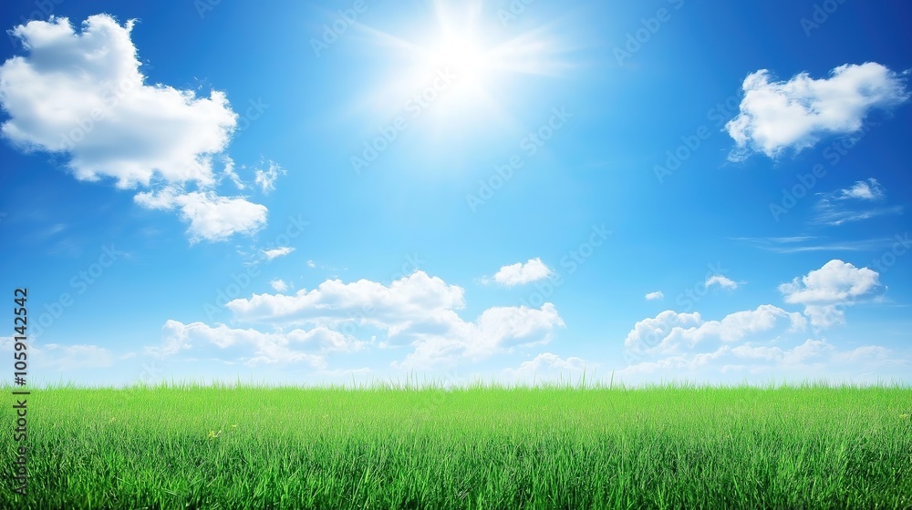 serene blue sky with fluffy white clouds overhead, evoking a sense of tranquility and peace in nature's canvas serene blue sky with fluffy white clouds overhead, evoking a sense of tranquility and peace in nature's canvas