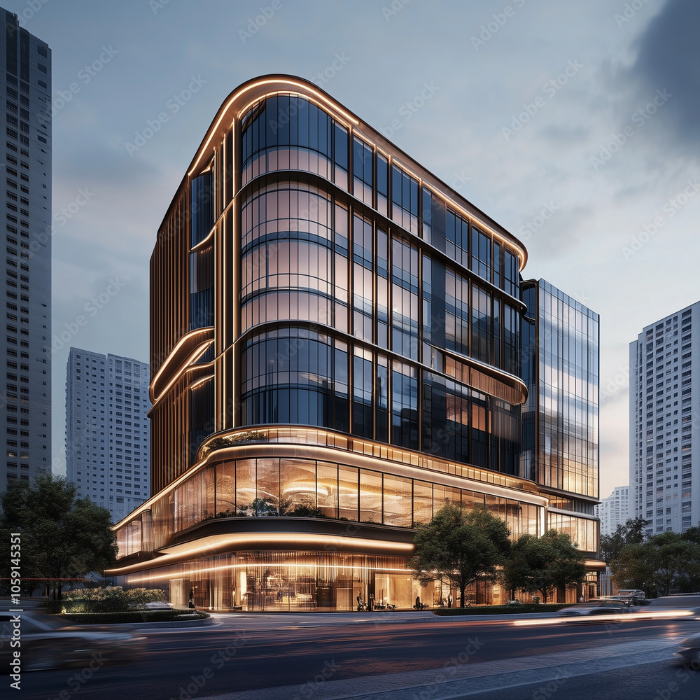 Obraz premium luxury Commercial building