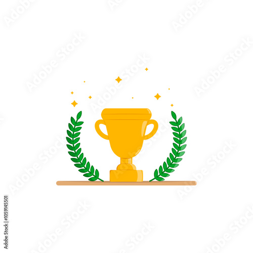 Award the golden cup with a laurel wreath to the winner.