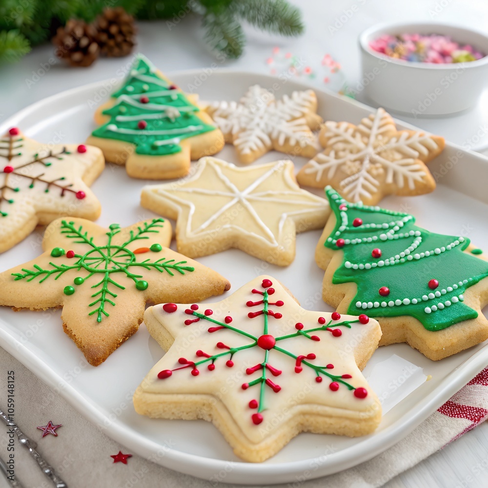 christmas cookies on the table christmas cookies on the table