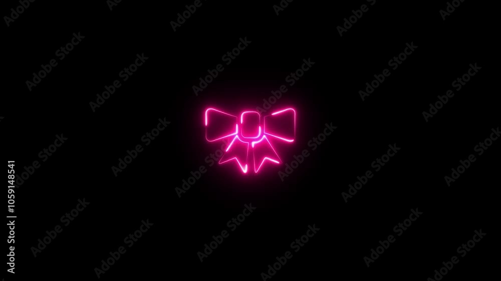 Circular Outlined Badge with Ribbon Recognition Prize Icon - 4K Animated Design with Linear Symbol on Black Background Circular Outlined Badge with Ribbon Recognition Prize Icon - 4K Animated Design with Linear Symbol on Black Background