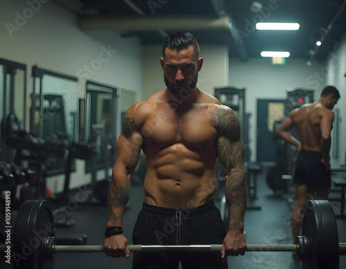 Gym and Yoga Fusion for Holistic Fitness and bodybuilder person