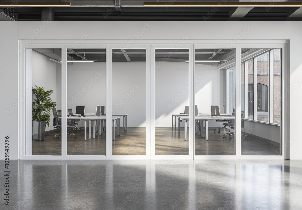 Fototapeta premium Office Glass Doors.