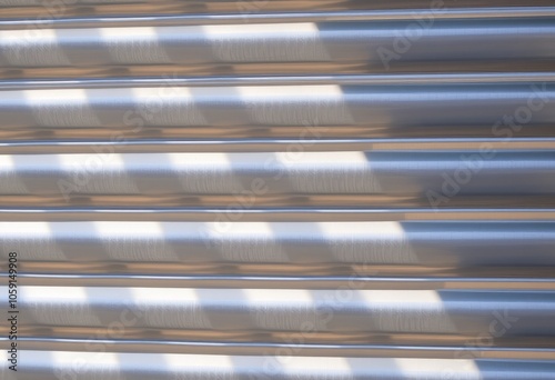 Description Detail of corrugated metal used in industrial or mod photo