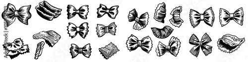 It is an essential design element for italian restaurants and pasta shops to have hand drawn pasta sketches.