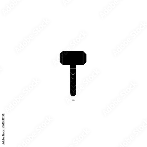 The sledge hammer icon. Modern instrument hummer illustration for the web and apps..EPS