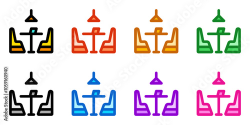 Editable restaurant seat vector icon. Food, restaurant. Part of a big icon set family. Perfect for web and app interfaces, presentations, infographics, etc