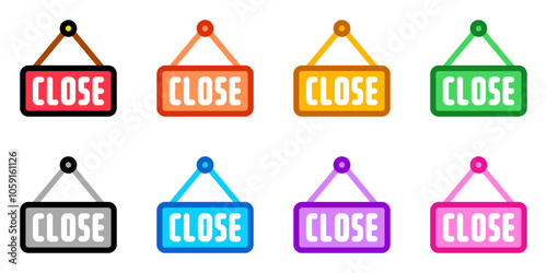 Editable store close sign vector icon. Food, restaurant. Part of a big icon set family. Perfect for web and app interfaces, presentations, infographics, etc