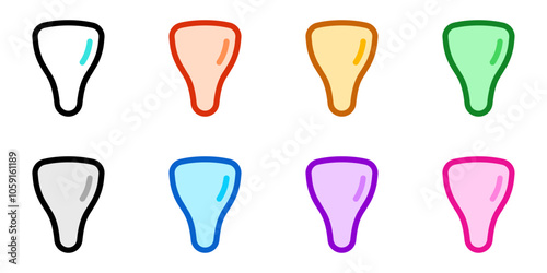 Editable incisor, tooth vector icon. Dentistry, healthcare, medical. Part of a big icon set family. Perfect for web and app interfaces, presentations, infographics, etc