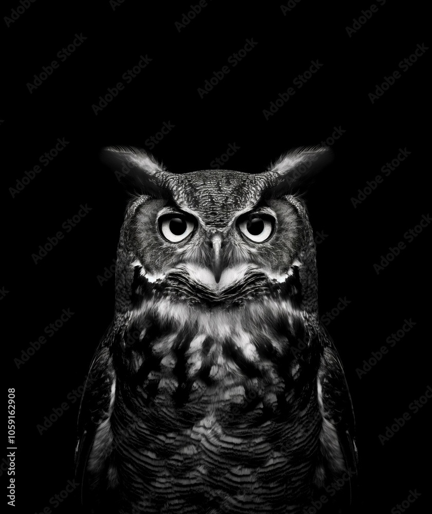Obraz premium Portrait of an animal in black and white