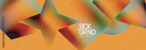 Fluid color geometric shapes abstract background. Vector Illustration For Wallpaper, Banner, Background, Card, Book Illustration, landing page