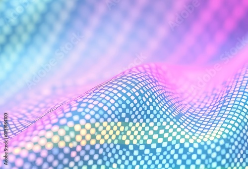 Smart textile with colorchanging Friday pattern closeup photo