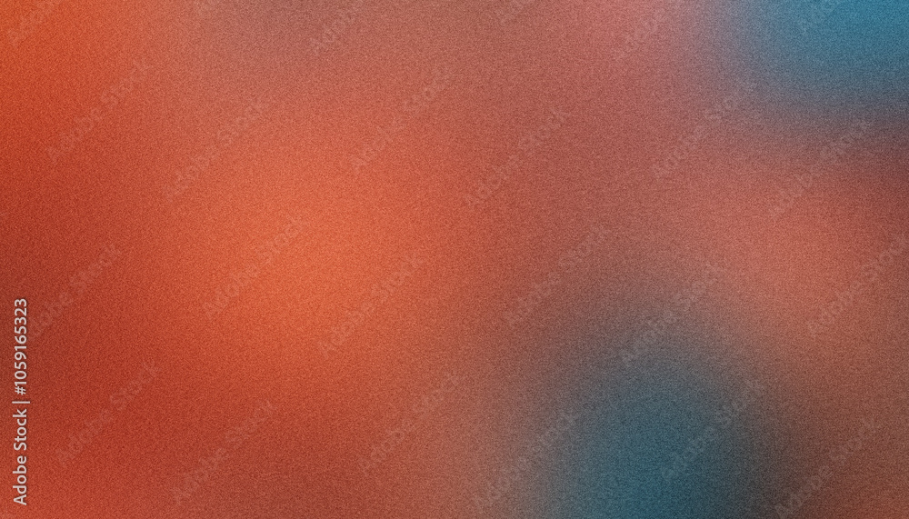 Abstract and textured visual effect with warm orange and cool blue tones in a blurred grainy gradient background Abstract and textured visual effect with warm orange and cool blue tones in a blurred grainy gradient background
