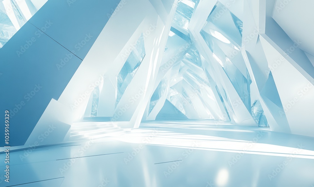 Abstract White Interior.