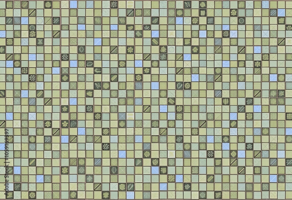 Mosaic Map A map composed of small interlocking tiles creating a Mosaic Map A map composed of small interlocking tiles creating a