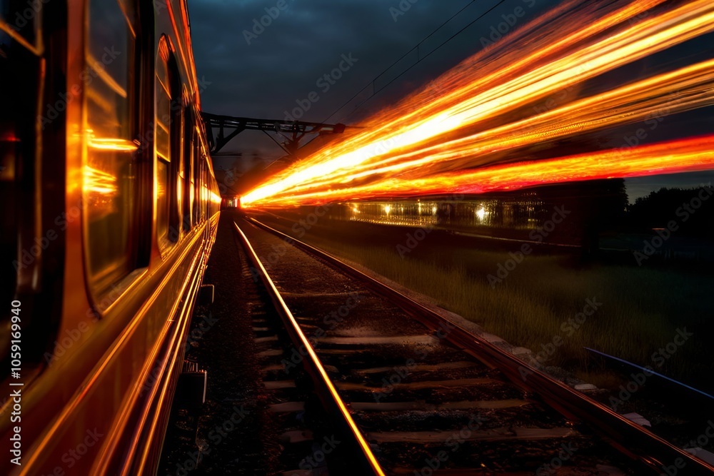 moving train lights streaks of light from a passing train blurri moving train lights streaks of light from a passing train blurri