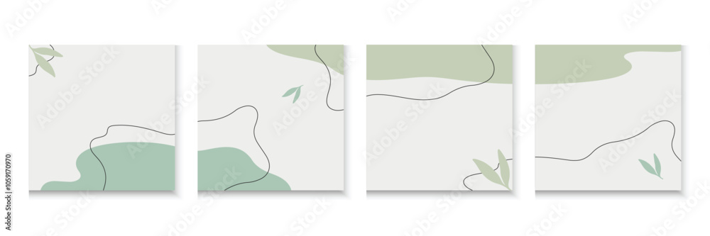 Minimal square backgrounds with organic abstract shapes set. Hand drawn shapes background for social media carousel template. Social media post, ad, sale, banner, microblog, Nature carousel template Minimal square backgrounds with organic abstract shapes set. Hand drawn shapes background for social media carousel template. Social media post, ad, sale, banner, microblog, Nature carousel template