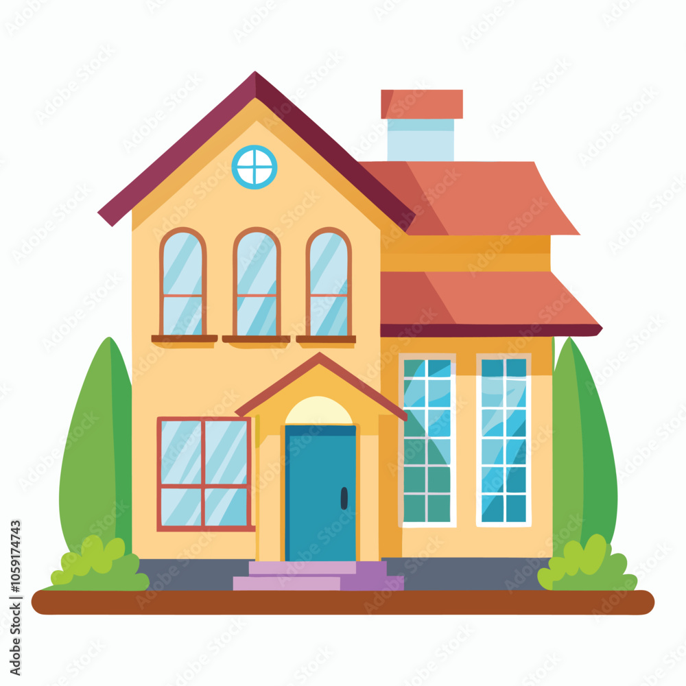 house silhouette vector on white background house silhouette vector on white background