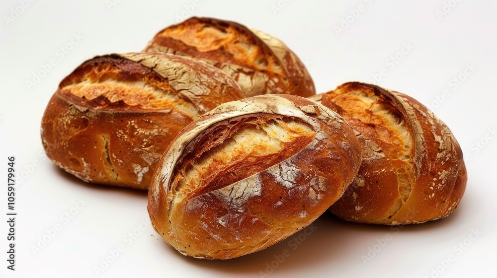 Bread on White Background Bread on White Background