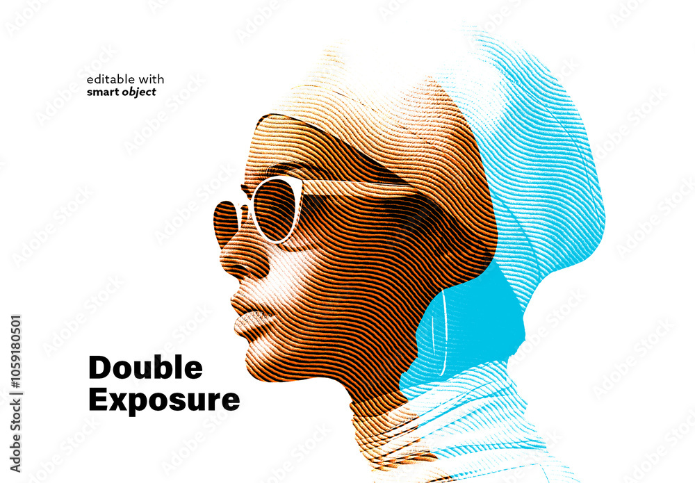 Double Exposure Effect Stock Template | Adobe Stock