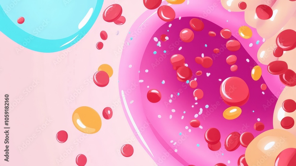 Colorful Abstract Bubbles Floating in a Dreamy Pastel Paradise Colorful Abstract Bubbles Floating in a Dreamy Pastel Paradise