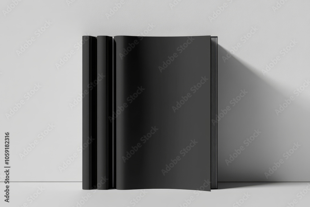 black book mockup on a clean white background for creative design projects black book mockup on a clean white background for creative design projects