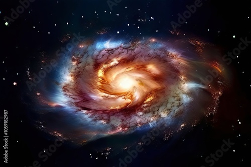 smart burst galaxy formation spiral galaxy with stars and gases photo