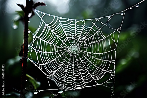 spider web intricate silken threads forming a symmetrical web pa photo