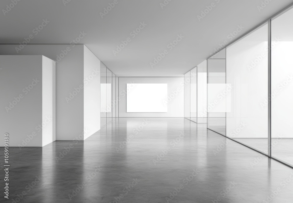Modern Office Corridor. Modern Office Corridor.