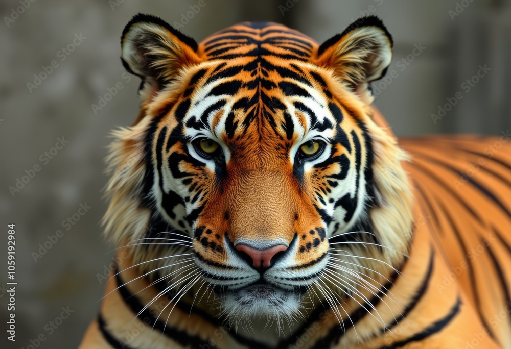 Tiger Stripes shaved into a tiger pattern on fur Tiger Stripes shaved into a tiger pattern on fur
